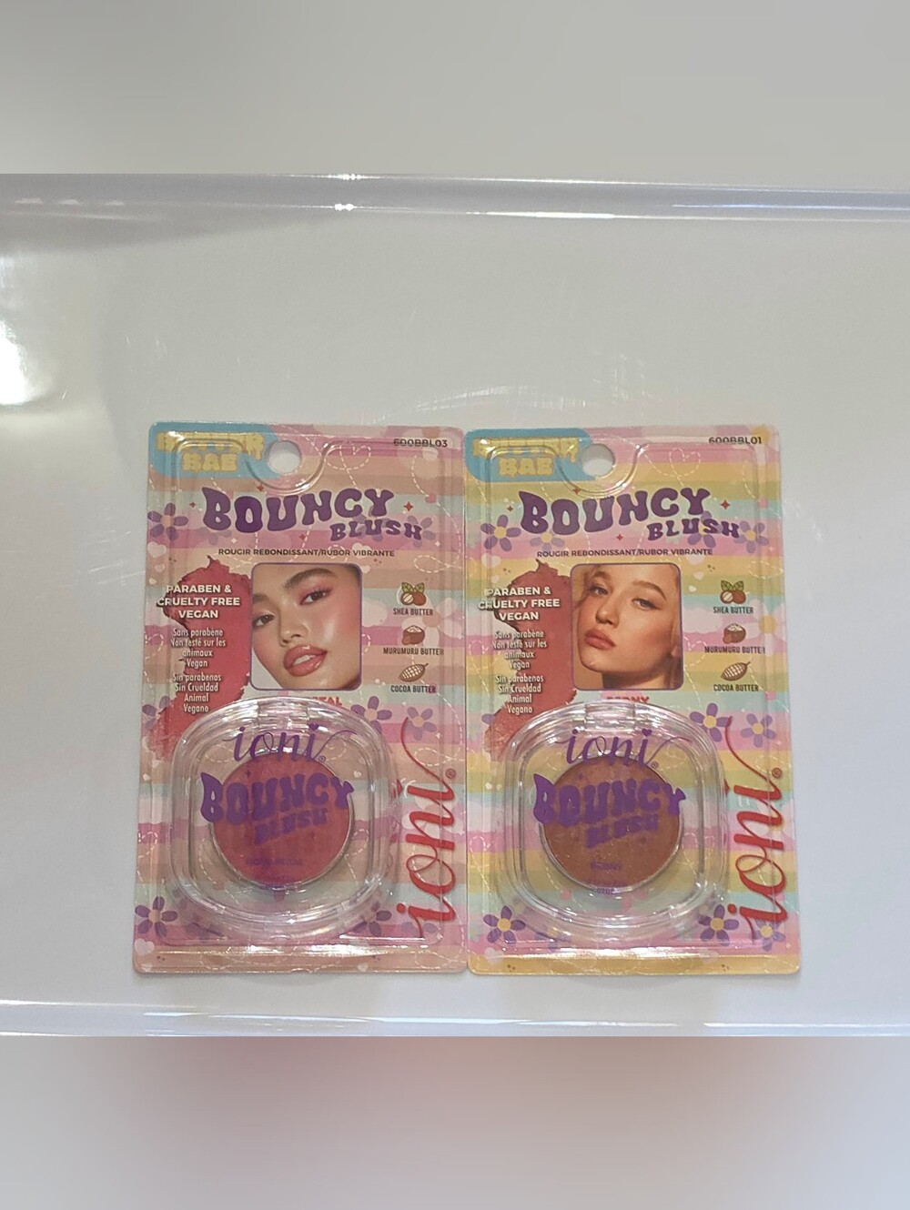 Ioni Bouncy Blush Duo in Peony & Rose Petal 0.17oz BNIB